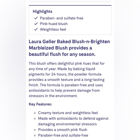 NEW Laura Geller marbelized blush - Picture 9 of 10